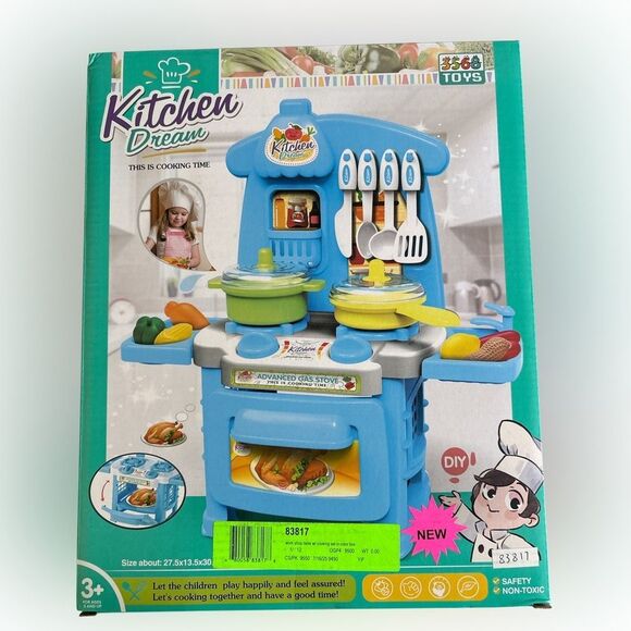 Nwt Blue Kitchen Dream Playset - Picture 1 of 2
